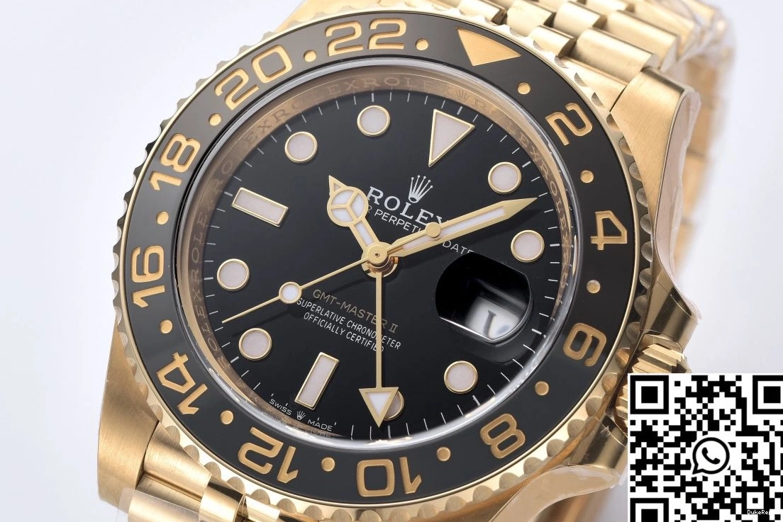 Factory Black Master Gold GMT Clean M126710BLRO-0001 Dial II Rolex Case 0328